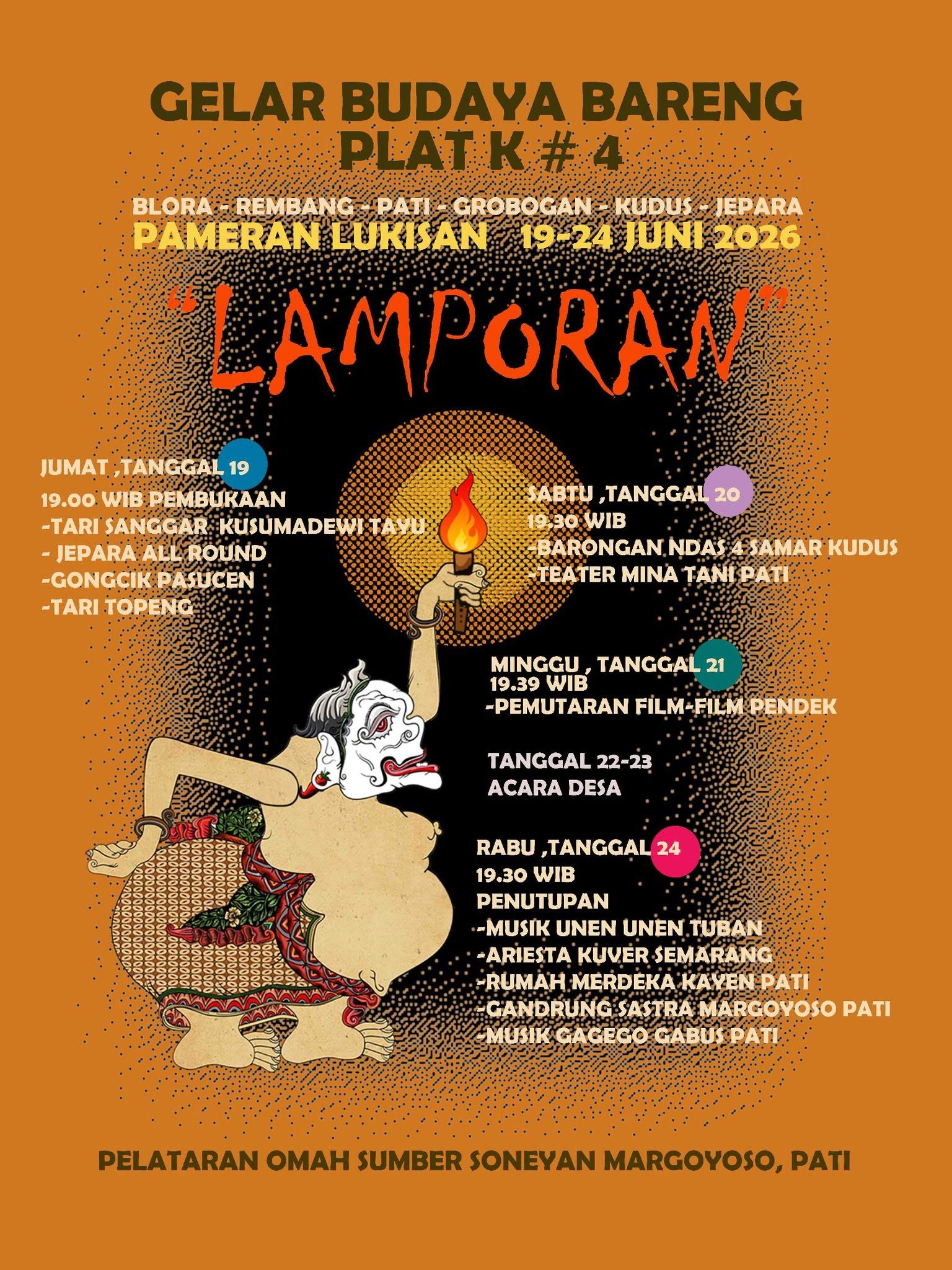 Gelar Budaya Bareng Plat K 4 - Lamporan