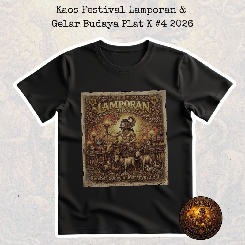 PRE ORDER " Kaos Festival Lamporan & Gelar Budaya Plat K #4 2026